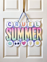 Load image into Gallery viewer, Cruel Summer Door Hanger Swiftie Friendship Bracelet Outdoor
