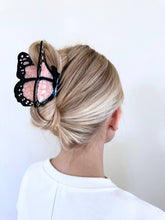 Load image into Gallery viewer, Hand-painted Monarch Butterfly Claw Hair Clip | Eco-Friendly: Orange
