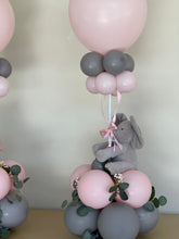 Load image into Gallery viewer, Stuffed Animal Holding Balloons Centerpiece
