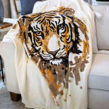 Load image into Gallery viewer, Tiger Love Throw Soft White
