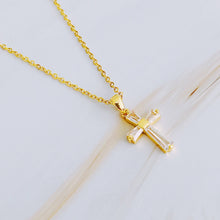 Load image into Gallery viewer, My Dear Crystal Cross Necklace
