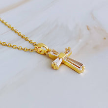 Load image into Gallery viewer, My Dear Crystal Cross Necklace
