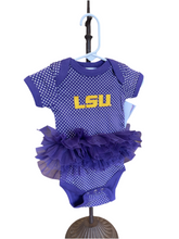 Load image into Gallery viewer, Child’s LSU Tutu Onesie
