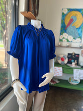 Load image into Gallery viewer, Satin Royal Blue Top
