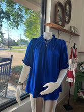 Load image into Gallery viewer, Satin Royal Blue Top
