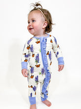 Load image into Gallery viewer, Bluebonnet Zip Up Pjs
