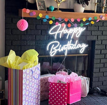 Load image into Gallery viewer, Happy Birthday Neon Sign Rental
