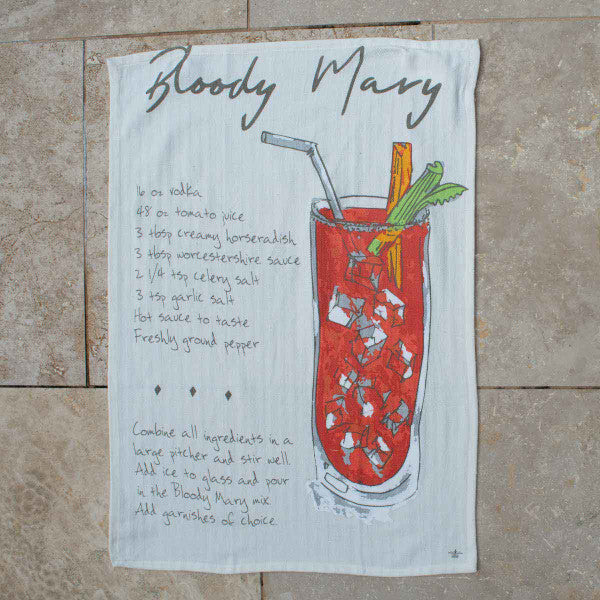 Bloody Mary Recipe BarTowel