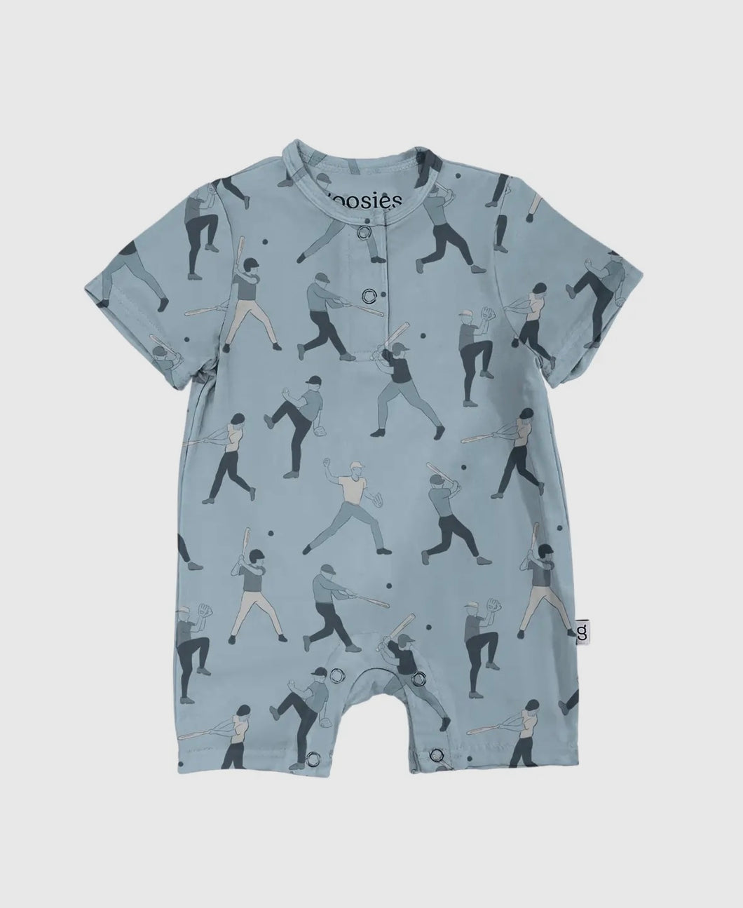 Henley Romper- Baseball