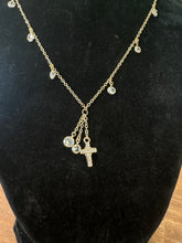 Load image into Gallery viewer, Necklace with CZ and Cross
