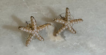 Load image into Gallery viewer, Starfish Pearl and Gold Studs
