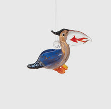 Load image into Gallery viewer, Pelican Caught Fish Ornament
