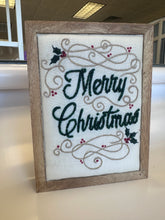 Load image into Gallery viewer, Embellished Merry Christmas Art
