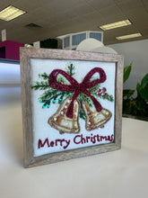 Load image into Gallery viewer, Embellished Christmas Bells Art
