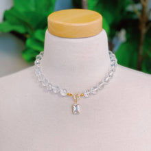 Load image into Gallery viewer, Clear Crystal Ball Chain Necklace
