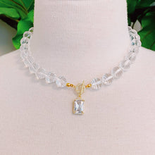 Load image into Gallery viewer, Clear Crystal Ball Chain Necklace
