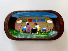 Load image into Gallery viewer, James Hunter Original Painting inside of a Wooden Dough Bowl
