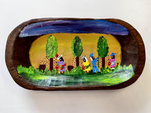 Load image into Gallery viewer, James Hunter Original Painting inside of a Wooden Dough Bowl
