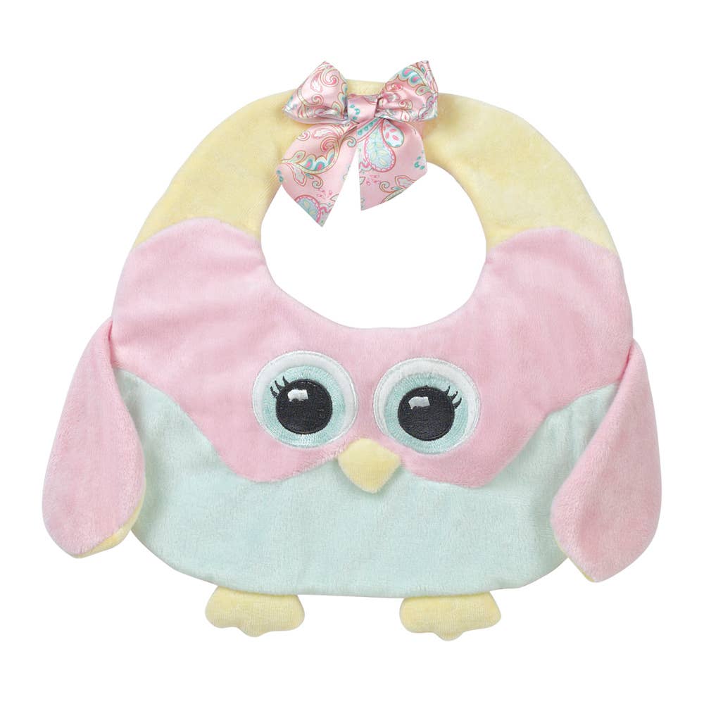 Lil' Hoots Pink Owl Bib