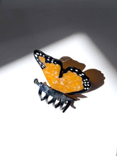 Load image into Gallery viewer, Hand-painted Monarch Butterfly Claw Hair Clip | Eco-Friendly: Orange
