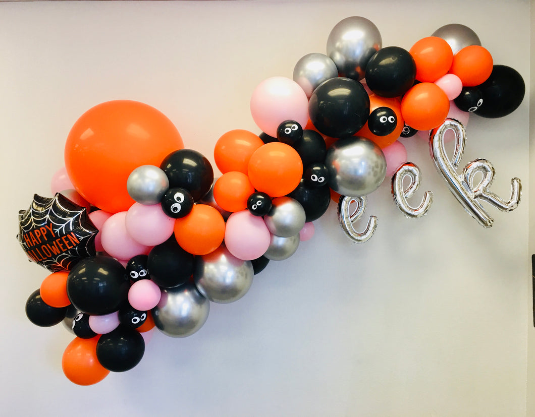 Pre-Made Balloon Garland - Halloween Theme