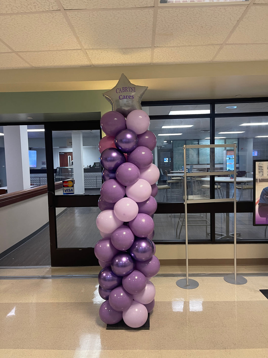 Custom Purple Balloon Column