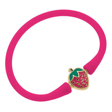 Load image into Gallery viewer, Bali Children&#39;s Strawberry Bracelet in Fuchsia
