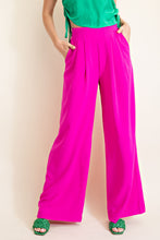 Load image into Gallery viewer, Magenta Wide Leg Pants
