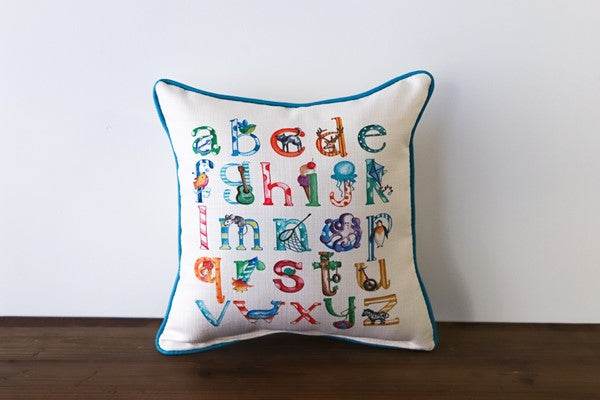 Custom Pillow | Square Alphabet Pillow